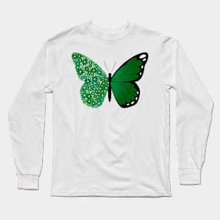 Blooming green butterfly Long Sleeve T-Shirt